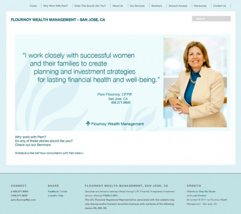 Flournoy Wealth Management, WordPress website, Gray Sky Studio Flournoy Wealth Management, WordPress website, Gray Sky Studio