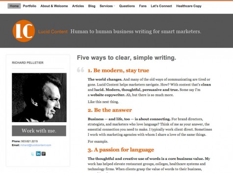 Lucid Content, WordPress website, Gray Sky Studio Lucid Content, WordPress website, Gray Sky Studio